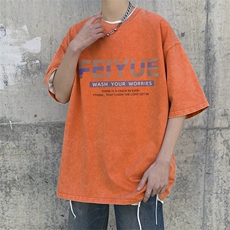 新款印花宽松版型短袖T恤A061-YJ6786-P40-控58，男装T恤，电商A061