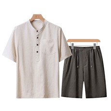 麻本衣+深灰色