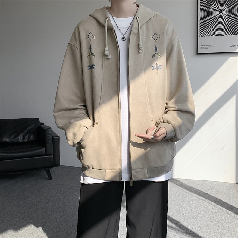 8XL-M特大码秋冬机能夹克外套冲锋衣百搭潮休闲宽松户外WY24P78图片