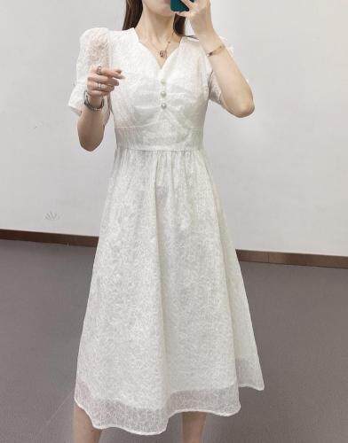 夏季新款连衣裙，女装连衣裙，米社