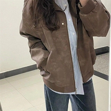 美式高街翻领夹克男春季复古冷淡系潮牌痞帅炸街外套WLW211-P60，男装夹克，星座1008