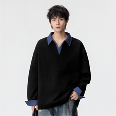 大码春季潮流印花卫衣男宽松休闲W9913，男装卫衣，星座1107-1