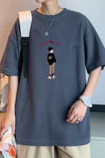 ！转化7%！2023夏季男士华夫格短袖T恤清爽半袖体恤TXH218P25，男装T恤，电商B220