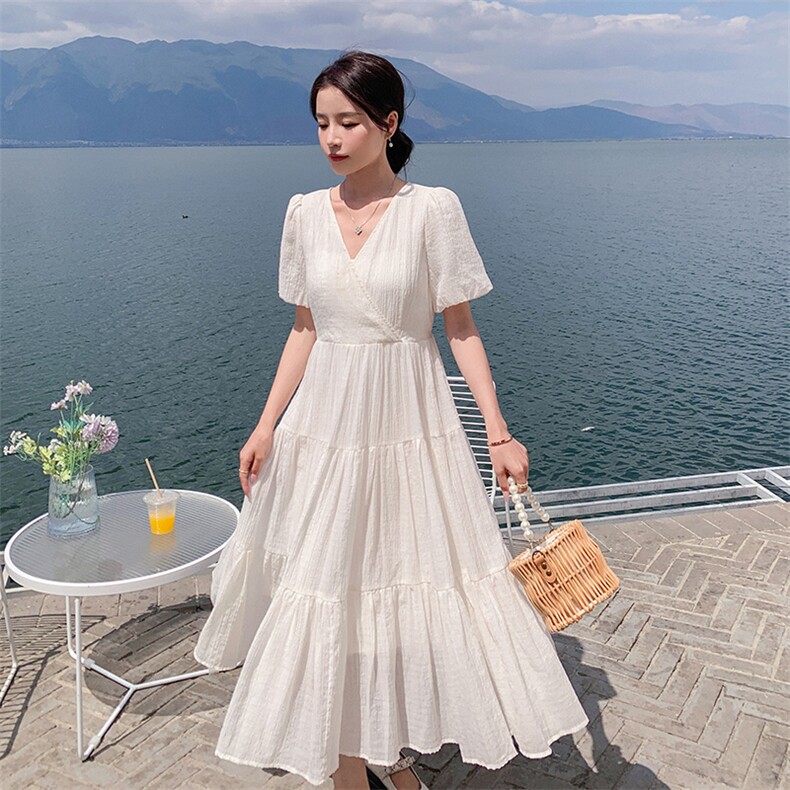 新款现货，白色连衣裙B081-3088-P125-K178,女装连衣裙,浙宝276（原081）