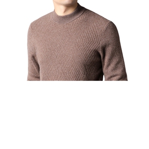 F81831山羊绒高货轻奢休闲简约中青年男士半高领羊绒衫图片