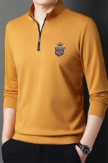 CA782206钱塘2020-2春秋新款时尚休闲中年男士长袖翻领T恤P54，男装T恤，钱塘207-2