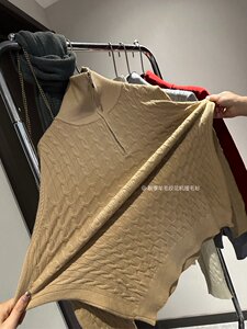 复古时尚半高领毛衣女秋冬宽松休闲针织衫上衣图片