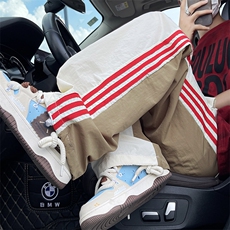 直筒长裤潮时尚潮牌青春流行百搭运动裤宽松型休闲裤夏季，男装休闲裤，星座716-2