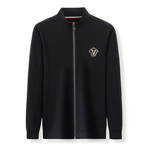 中年男休闲运动套装2023秋季刺绣潮流时尚两件套百搭卫衣套装图片