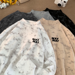 260克重磅扎染德绒半高领打底衫【有货】C403A-DR25273ZR-P25图片