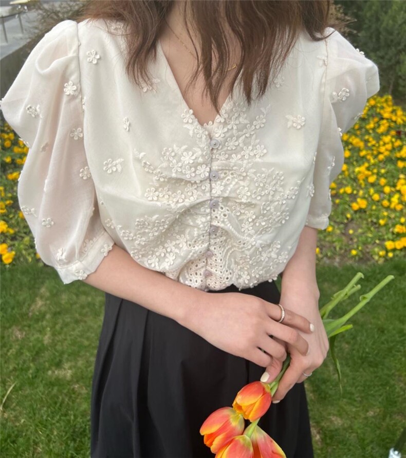 立体花朵上衣，其它，唯品