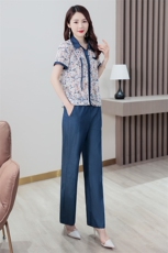 美容师工作服女长裤显瘦养生馆桑拿足疗工作服酒店足疗足浴技师服，女装套装/套裙，妙形
