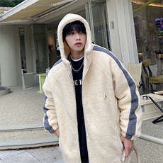 XZ213-MY16-P128控148港风ins潮牌日系羊羔毛情侣青少年棉服棉袄，男装棉衣，星座213