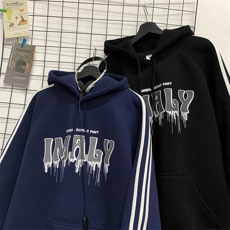 904-2-CD608-P55控88秋装重磅特殊印花三竿连帽卫衣宽松男女,男装卫衣,星座904-2