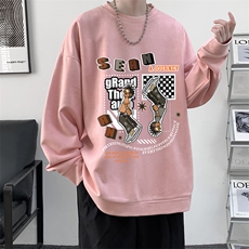 麂皮绒卫衣男大码重磅长袖t恤男JW81282-P35，男装卫衣，电商A040