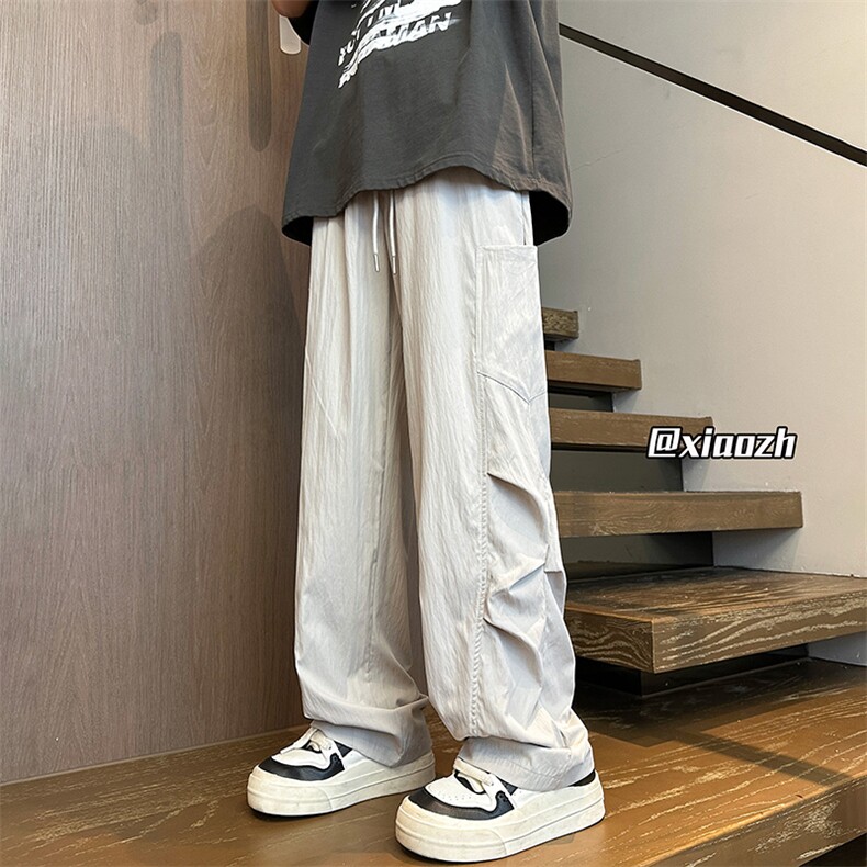 XZ616 夏季伞兵裤褶皱设计拼接口袋速干休闲长裤 TY1028特P30控58图片