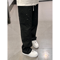 港风大码宽松休闲裤薄款长裤直筒裤工装裤A014-DY25090-P45控68，男装工装外套，电商A014