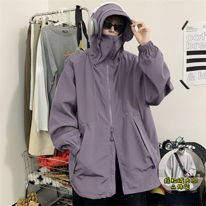 抖音直播！冲锋衣防风防水三合一外套夹克男两件套XH36SHY-P97,男装夹克,电商B367