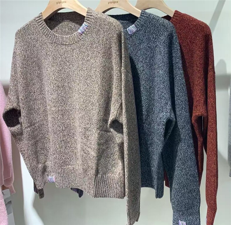 2025年秋季时尚百搭通勤简约休闲套头衫，女装羊绒衫，巧奈羊绒