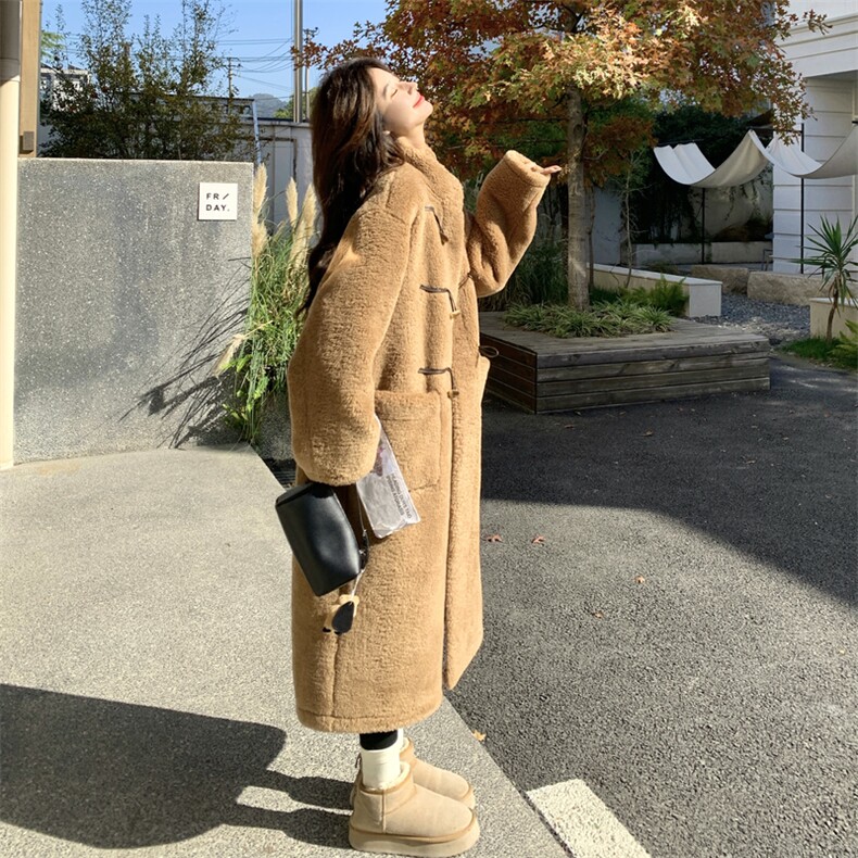 现货主推款加厚加长保暖牛家扣泰迪绒环保皮草p255-k368,女装羊羔毛/颗粒绒,丝露怡语
