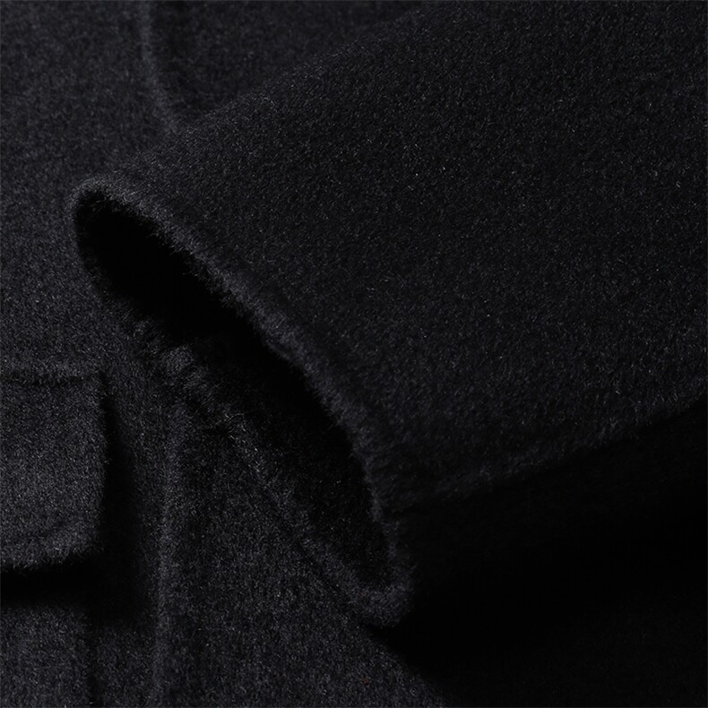 澳洲羊毛大衣男纯色外套中年男士休闲翻领毛呢上衣MNSA2293-P530，男装风衣，电商B212（原钱塘6029）