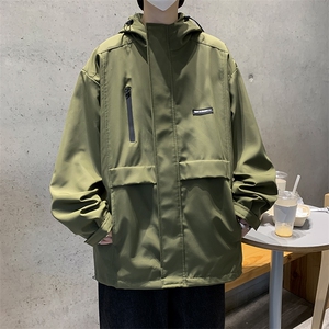 冲锋衣夹克男士韩版潮流连帽2024春季新款ins宽松外套W5603-P65图片