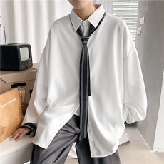 港风休闲情侣大码M-5XL衬衣防晒衣男宽松长袖衬衫7975P45控68，男装防晒衣，星座227-7