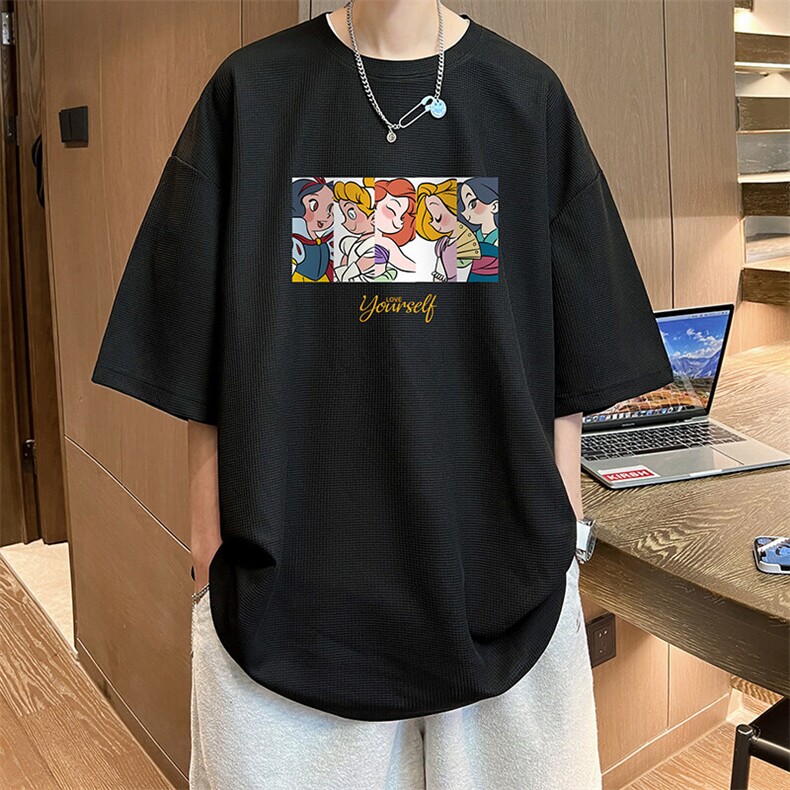 华夫格t恤男短袖男大码五分袖 大皂风 HT73396-P22图片