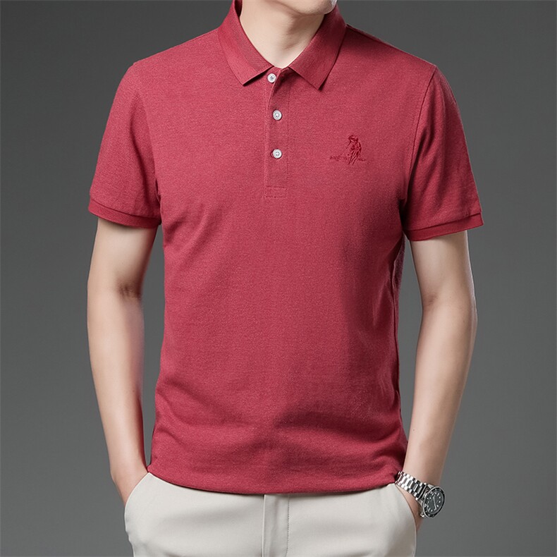 AC20530钱塘2020-3夏季男士精品短袖翻领全棉休闲T恤精品P56,男装T恤,钱塘207-3