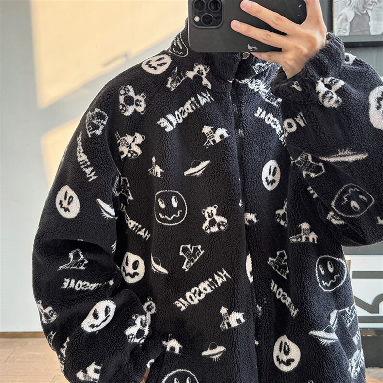 双面穿棉衣棉服麂皮羊羔绒面包服立领棉袄外套【量大有差1618GP90,男装棉衣,星座207