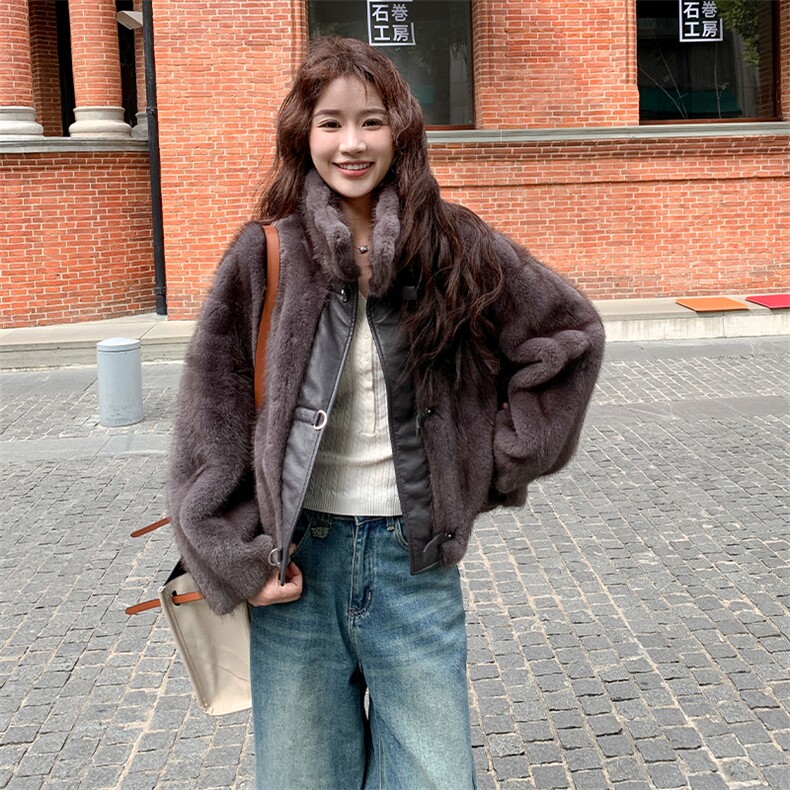 新款已出货环保雪兰貂外套2C123-Z1003-P245-K355,女装派克服,2C123