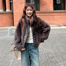 新款已出货环保雪兰貂外套2C123-Z1003-P245-K355，女装派克服，2C123
