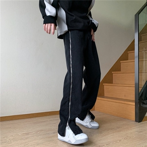 美式高街vibe复古水洗做旧牛仔裤男直筒裤子A061-W9989-P60控78图片