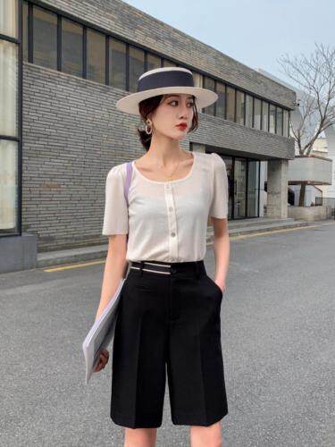 夏季新款五分裤，女装，雪莉·金