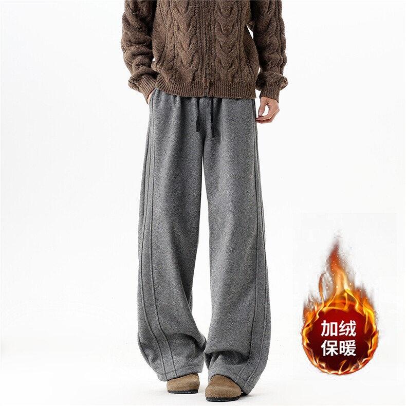 【现货】K538-常规P45控88加绒P50-控98宽松卫裤直筒休闲裤，男装休闲裤，电商B335