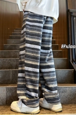 XZ616秋冬新款重磅加厚毛呢肌理感条纹休闲长裤TY1127P55控78，男装休闲裤，星座512A（原616）