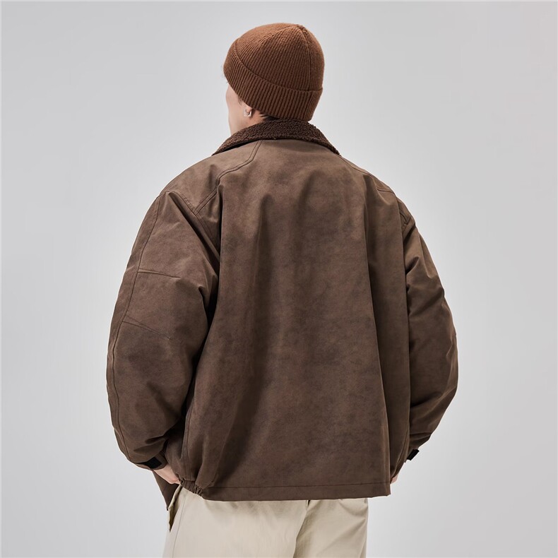 网图加绒加厚派克棉服休闲保暖羊羔棉衣棉袄外套A025-BY15359-P88,男装棉衣,电商A025