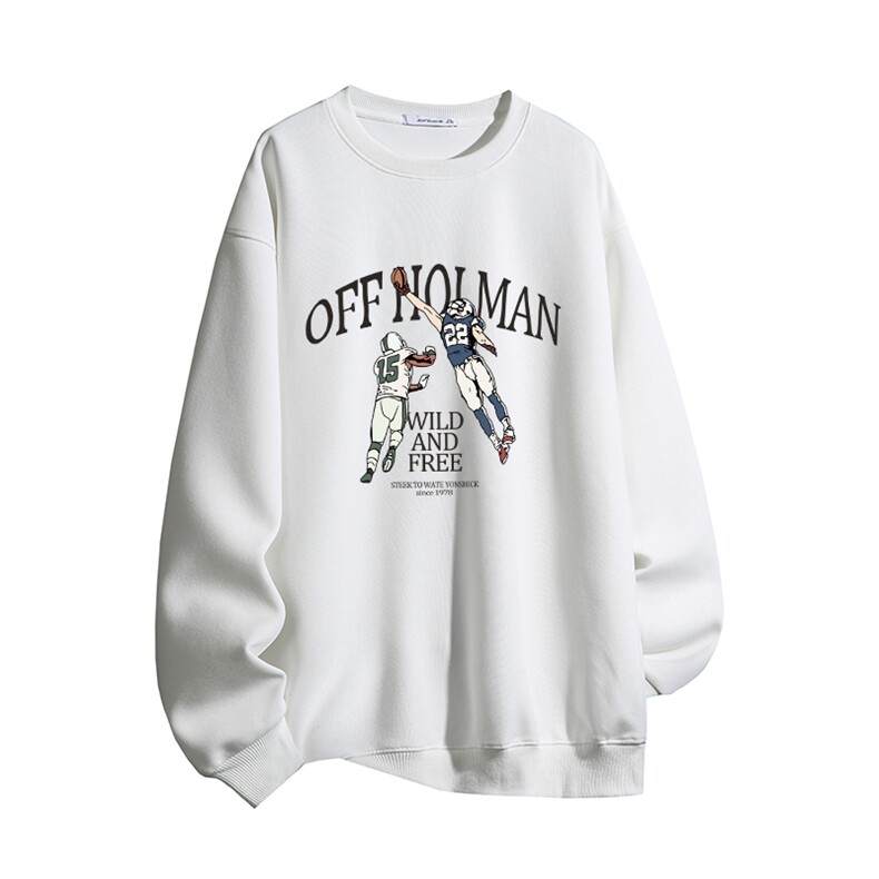 得物供货、复合重磅420克现货圆领卫衣宽松HD019-1-HMY517-P35，男装卫衣，电商019-1