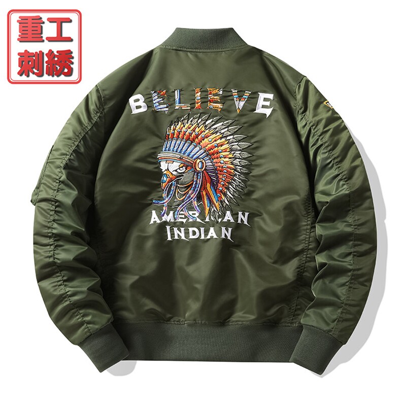 美式潮牌宽松版型飞行服时尚潮牌户外运动休闲加棉,男装夹克,星座210-5(原414-2)