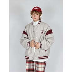 美式樱桃刺绣棒球服外套春秋新款复古夹克JK779-P59，男装夹克，星座208-5