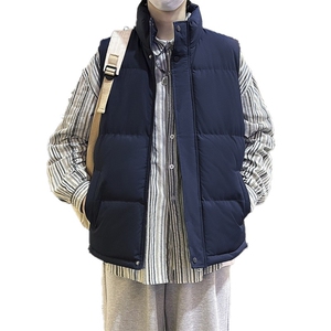 加绒加厚男立领棉马甲棉袄面包服保暖背心大码M-5XL MJ908 P40图片