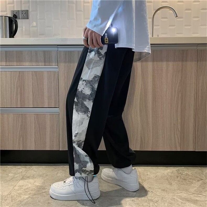 W263-P30夏季新款港风长裤薄款冰感四面弹裤子,男装休闲裤,星座911-1