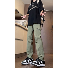 夏季百搭速干褶皱设计垂感休闲裤K208-TP35-限58，男装休闲裤，电商A247