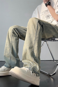 C2049-TP3568 秋季新款ins高街水洗牛仔长裤男宽松休闲长裤图片