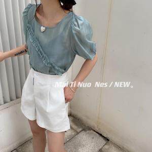 木耳边小衫，女装，麦缇诺