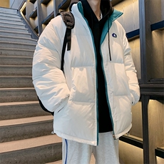两面穿棉服男潮流百搭宽松加厚保暖棉衣情侣外套W2067-P80，男装棉衣，星座512-2