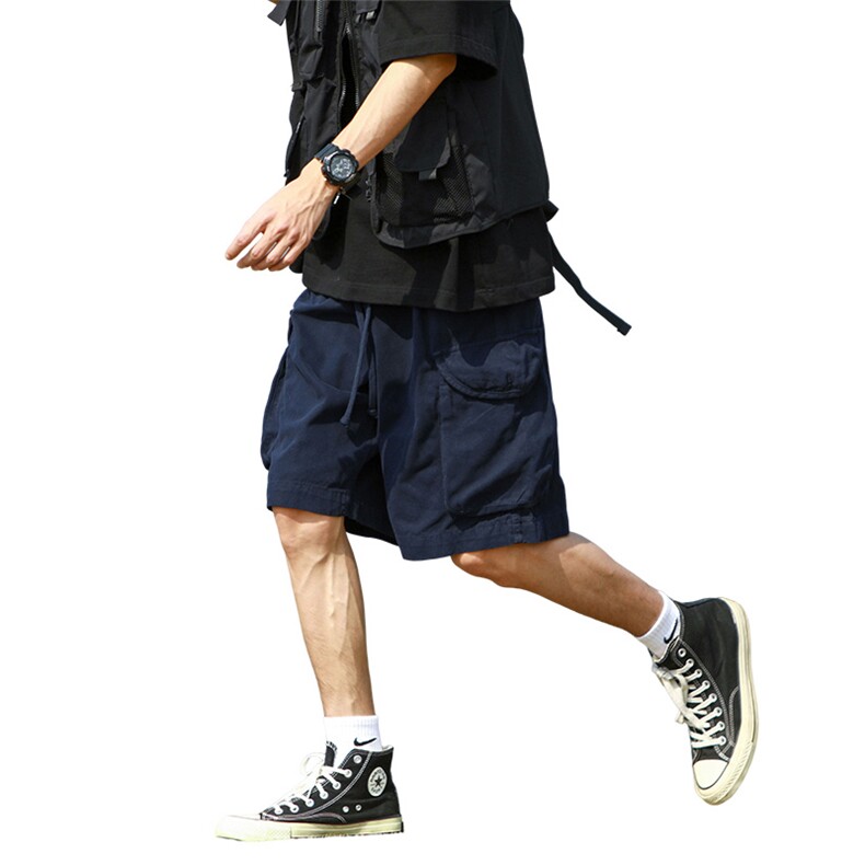 重磅工装短裤男生夏季机能户外登山运动中裤潮牌宽松直筒五分裤子,男装休闲裤,电商B371