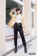 ▲??：16209 极简主义经典单品 时尚卫裤，松紧腰，女装休闲裤，都市米兰