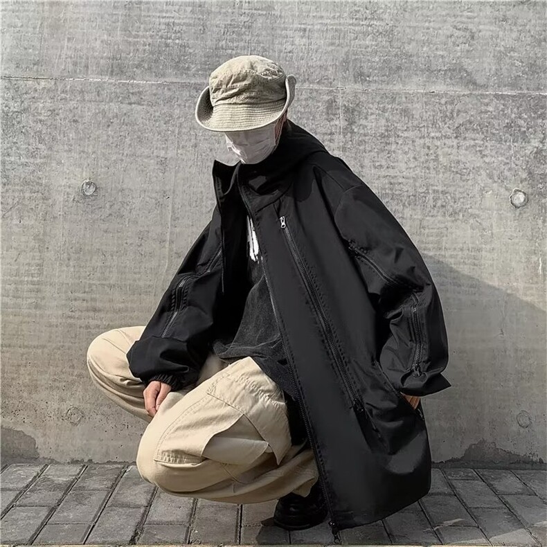 加棉连帽工装外套男潮牌加厚夹克防水机能冲锋衣Y65681P80,男装夹克,星座1116-2