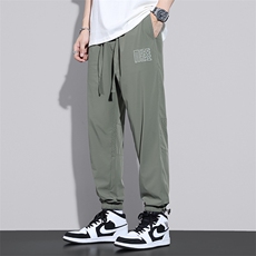 哈伦裤抖音高弹冰丝裤自带透气网孔速干休闲裤K8865，男装休闲裤，星座815-2